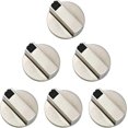 thumbnail image 1 of 6 Pieces Hob Knob, Universal 6 mm Knobs for Control Switch for Kitchen Cooker Gas Stove Cooking OvenAM, 1 of 5