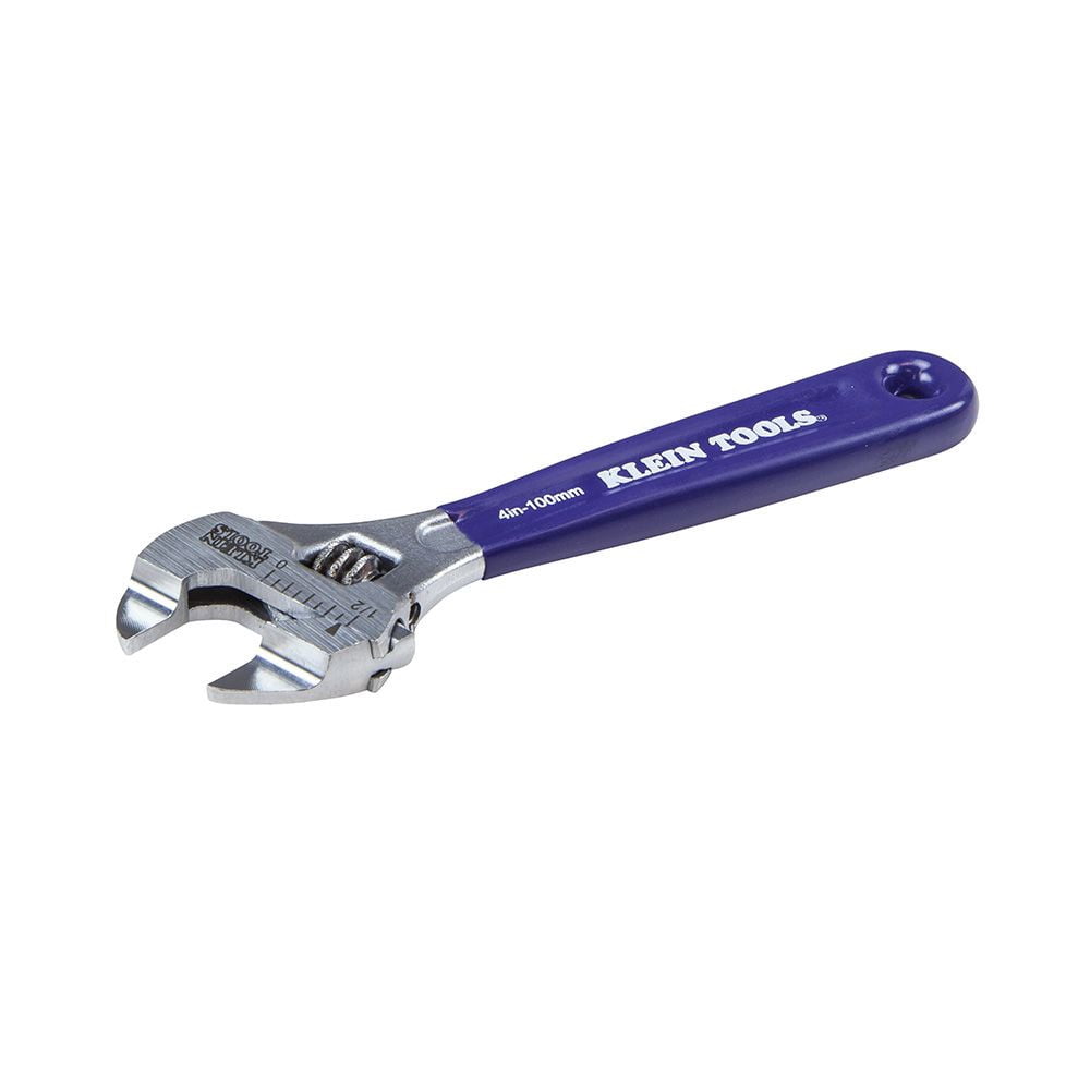 Klein Tools Slim-Jaw Adjustable Wrench 4In