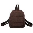 thumbnail image 1 of Women Mini Backpack Corduroy Girls Bookbags Retro Travel Rucksack (Purple), 1 of 7