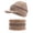 Beige, variant on Gray Soft Knit Lazy Beanie for Women Beanie Hat with Brim Polyester Warm Winter Cuffed Hat for Cold Weather Outdoor Wear One Size