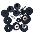 thumbnail image 2 of 18Pcs Tambour Feutre Pad Ensemble Aile Remplacement Accessoires Écrous de Musique Manches Cymbales Rondelles Accessoires de Remplacement d'Instruments de Musique, 2 of 8