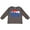 Charcoal Grey, variant on Colorado Flag and Skyline Boys or Girls Long Sleeve Toddler T-Shirt
