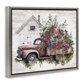 thumbnail image 3 of Stupell Industries Cottage Burgundy Flowers Truck Gray Floating Frame Canvas Art, 21 x 17, by Lettered and Lined, 3 of 8