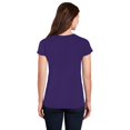 thumbnail image 3 of Gildan Women’s V-Neck T-Shirt, Stretch Tees 100% Heavy Cotton Ladies Short Sleeves T-Shirt, Purple 3XL, 3 of 5