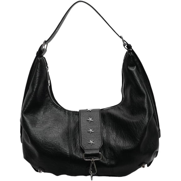 Zhengup Crescent Hobo Bag for Women Trendy PU Leather Shoulder Bag Slouchy Sling Bag Crossbody Bag Sumpling Purse