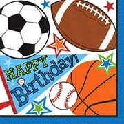 Amscan Sports Theme Birthday Party Napkins 16ct