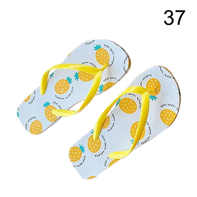 Chanclas para mujer, sandalias antideslizantes con punta abierta para baño, playa, piscina, fiesta, verano, sandalias frescas, amarillo, talla 37 1 par seitruly AP1246-04