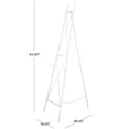 thumbnail image 5 of DecMode 19" x 64" White Metal Tall Adjustable Floor 3 Tier Easel, 1-Piece, 5 of 13