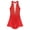 Red, variant on Miutii Figure Ice Skating Dress for Women Sleeveless Glitter Rhinestones Mesh Splice Leotard Dusty Pink XL