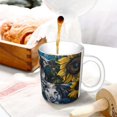 thumbnail image 3 of Disketp Sunset Sunflower Dog Large Coffee Mug with Handle Tea Cup Novelty Coffee Cup for Men Women Office Work, 3 of 6