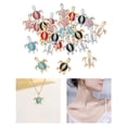 thumbnail image 1 of 30 colgantes de abalorios de aleación, fabricación de joyas coloridas, collar, pendientes, s, chapada en oro/plata, adornos artesanales Tortuga Soledad colgantes de collar, 1 of 9