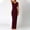 Wine, variant on Blmnix Tea-Length Holiday Dresses for Women Elegant Bodycon Tank Under Dresses Purple Sleeveless Boat Neck Drop Waist Dress Women,M