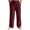 02-Wine, variant on Ecqkame Men's Baggy Sweatpants Solid Color Casual Loose Sport Elastic Waist Trousers Drawstring Pocket Straight Leg Athletic Workout Jogger Pant White L