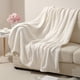 thumbnail image 4 of Manta de punto para adultos, suave y cálida, transpirable, esponjosa, para sofá, cama, reversible, acogedora y difusa, para todas las estaciones, 4 of 5