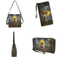 thumbnail image 4 of ZUXONGSY Stained Glass Bee Daisy Flower Print Large Top-Handle Handbags with Purse for Women, Waterproof Crossbody Hobo Bag with Wallet Set for Shopping Working, 4 of 4