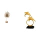 thumbnail image 1 of Escultura de hoja, estatua de hoja, figura artística con base de metal, figura de delfín, adornos de resina, madera, accesorios para el hogar, adecuad, 1 of 8