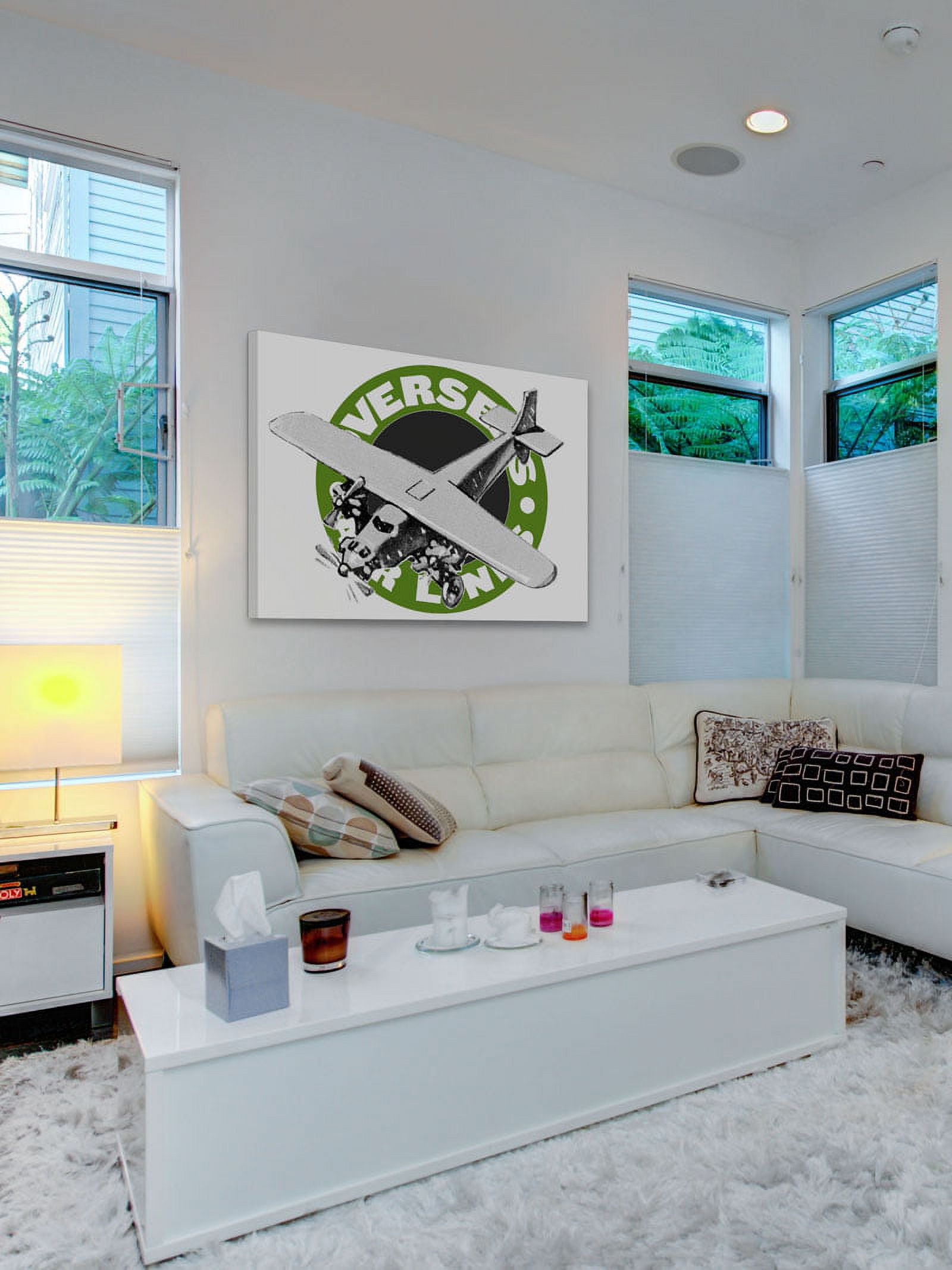 Marmont Hill "Overseas Air Lines Green" Painting Print on Canvas
