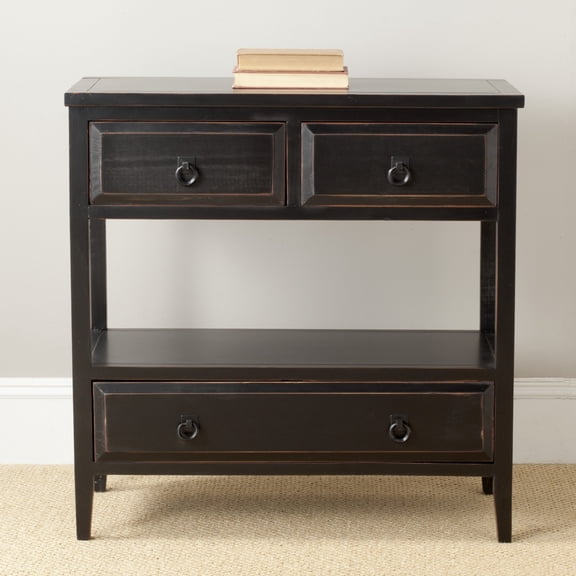 SAFAVIEH Branson 3-Drawer Sideboard Black