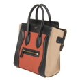 thumbnail image 3 of Celine Micro Luggage Leather Bag | Tri-Color Black Tan, 3 of 7