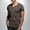 108#Coffee, variant on JXMVOJ Summer Men's Casual V-Neck Short Sleeve Polyester Shirt, Breathable Lightweight Fabric, Multi-Occasion Party Casual Wear, Button Front Design