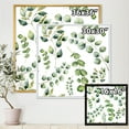 thumbnail image 4 of Green Eucalyptus Plant Branches III 16 in x 16 in Framed Painting Canvas Art Print, by Designart, 4 of 5