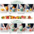 thumbnail image 4 of Prensa manual de cítricos Prensa de limón, Prensa manual de frutas de doble uso, Prensa de frutas para limones/limas/naranjas/naranja/pomelo - Rosa, 4 of 5