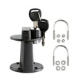 thumbnail image 4 of Portable Fuel Tank Jerry Can Bracket Lock & Keys, Heavy Duty Plastic & Metal Mount for 3L 5L Gas Containers, Motorcycle UTV Car Transport, 4 of 8