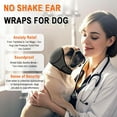 thumbnail image 6 of Dog Head Wrap - Quiet Ears for Anxiety, Waterproof Dog Calming Hood, No Shake Ear Cover Snoods for Thunder, Lightning, Fireworks, Vet Visits, Grooming, Polyester and SBR Diving Fabric, 6 of 7