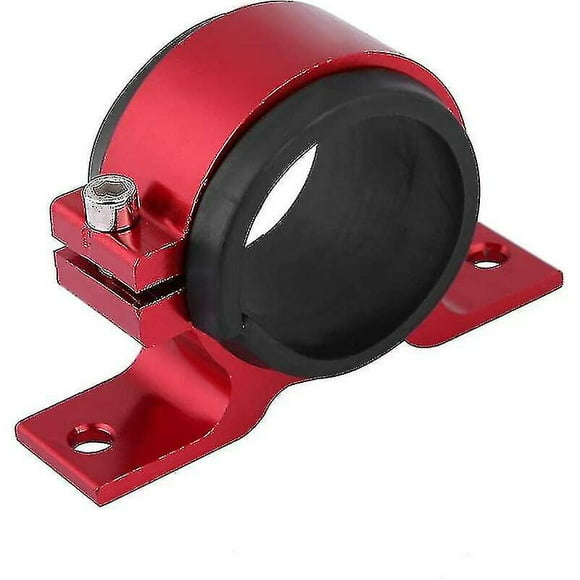 50mm Aluminum Alloy Fuel Pump Mounting Bracket Single Filter Mounting Base(red) -zysd