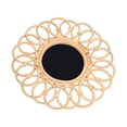 thumbnail image 3 of Espejo de ratán montado en la pared, espejo de ratán redondo nórdico tejido a mano, espejo de ratán circular, decoración construida para durar, 3 of 8