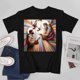 thumbnail image 3 of Majestic Acrylic Saint Francis Retro Artistic Graphic Tee Shirt Unisex Art Aesthetics Short Sleeve, 3 of 4