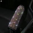 thumbnail image 4 of PULLIMORE Women Bling Rhinestone Car Accessories Set Diamond Crystal Steering Car Interior Decor with Rainbow Shiny, 4 of 9
