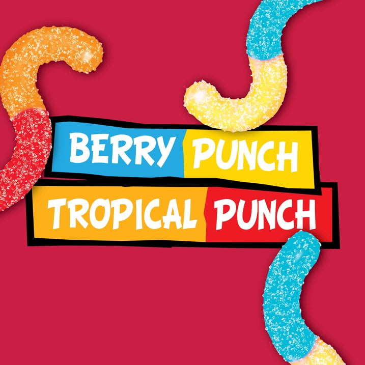 Trolli Sour Brite Fruit Punch Gummy Candy – 12 Count Pack – 5 oz Bags Each – Tangy & Chewy Sour Fruit Punch Gummies Bulk Share Size