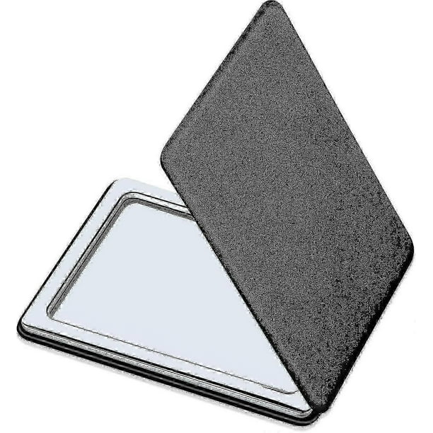 Compact Mirror For Men, Women And Girls, Black Travel Makeup Mirror, Portable Double Sided Mirror