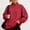 Red, variant on HOMBOM Oversized Sweatshirt for Women Navy Mock Neck Solid Fashion Loose Casual Pullover Tops for Ladies Long Sleeve Fall Clothes