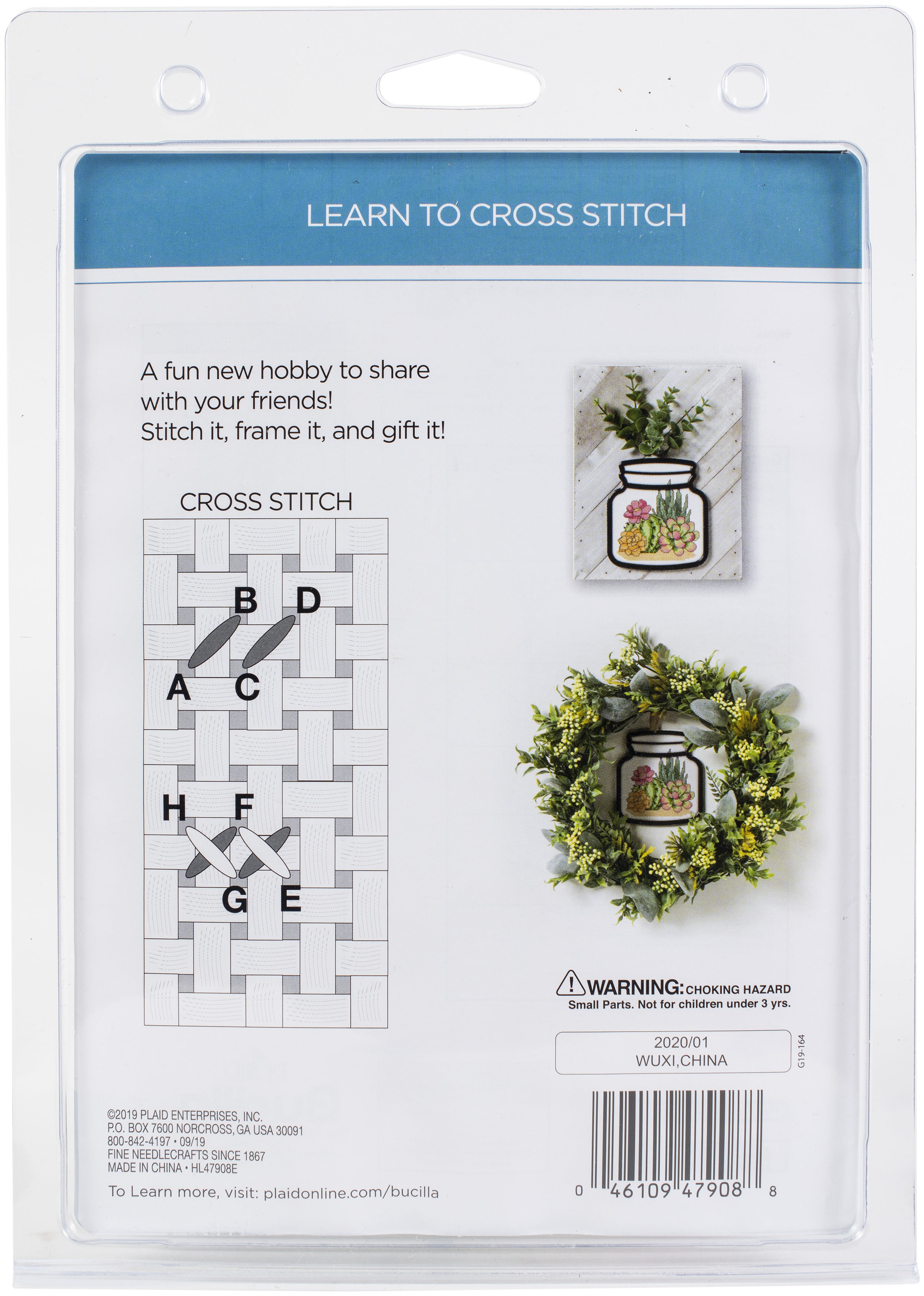 Bucilla My 1st Stitch Mini Sloth Counted Cross Stitch Kit, 3 in.