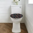 thumbnail image 2 of ZIATUBLE Mushroom Flower Toilet Lid Seat Cover Oblong Toilet Seat Cover Elastic Toilet Seat Lid Cover Oval Toilet Seat Cover Protector Universal Toilet Seat Covers for Bathroom, 2 of 6