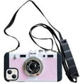 thumbnail image 1 of GFDYREE Emily in Paris Case for iPhone, Unique Cool 3D Camera Design [Long Lanyard] PC Back Cover + Soft Silicone Bumper Shockproof Protective Case (iPhone 13 Pro Max, Pink), 1 of 7