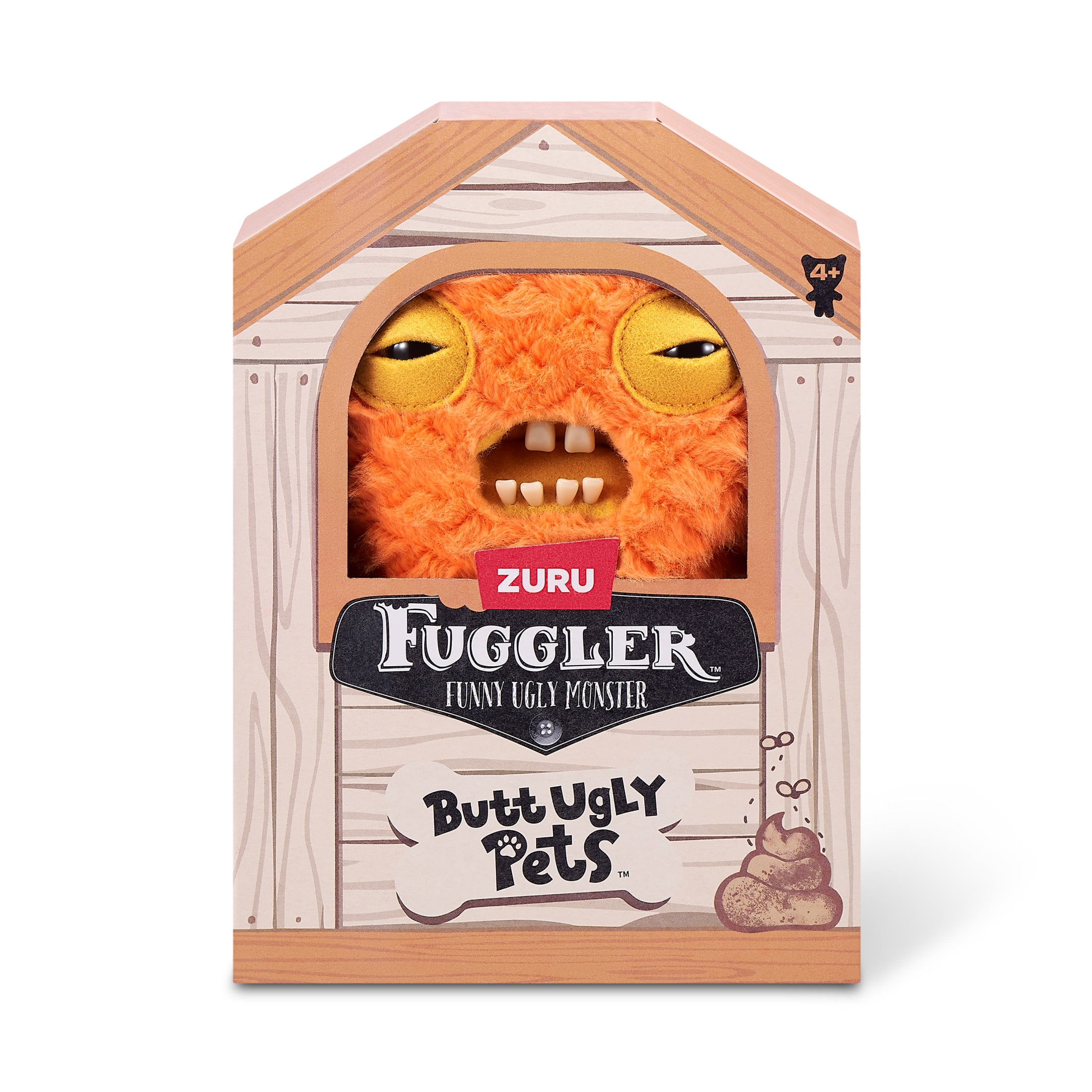 Fuggler Butt Ugly Pets 9 inch (Cod Father - Gold Fish) Soft Plush, Ugly Monster Stuffed Animal Toy by ZURU