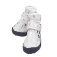 thumbnail image 3 of Greeniant Zapatos para mascotas, botas deportivas de costura, tejido de gamuza transpirable, calzado para mascotas Ropa para mascotas blanco cinco Greeniant PT000056-15, 3 of 6