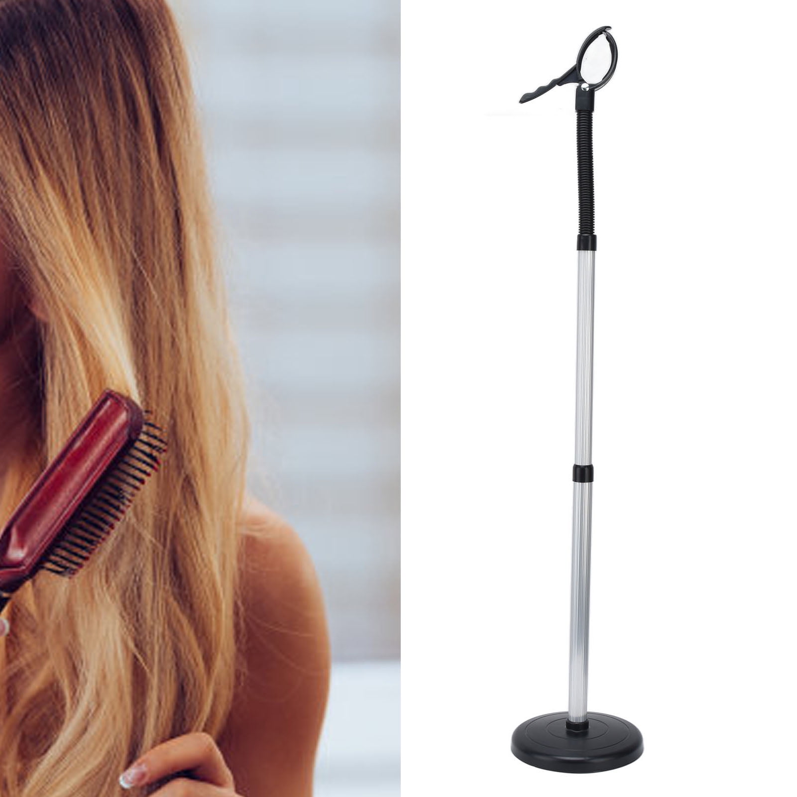 LHCER Hair Dryer Stand Hands Free,Hair Dryer Stand 360 Degree Rotation