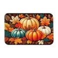thumbnail image 2 of syligr Pumpkin Maple Leave Fall Rugs for Outdoor Front Door, Halloween Doormat for Indoor Entryway Kitchen, Autumn Harvest Welcome Floor Mat for Home, Thanksgiving Non-Slip Mat, 16x24 Inch, 2 of 5