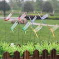 thumbnail image 3 of 10pcs Artificial Simulation Dragonfly Stakes Outdoor Garden Yard Lawn Decoration, 3 of 5