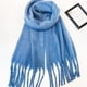 thumbnail image 5 of Bufanda cálida para mujer,Mantón elegante y colorido para clima frío,Bufanda gruesa de color sólido,Borla de coleta, 5 of 5