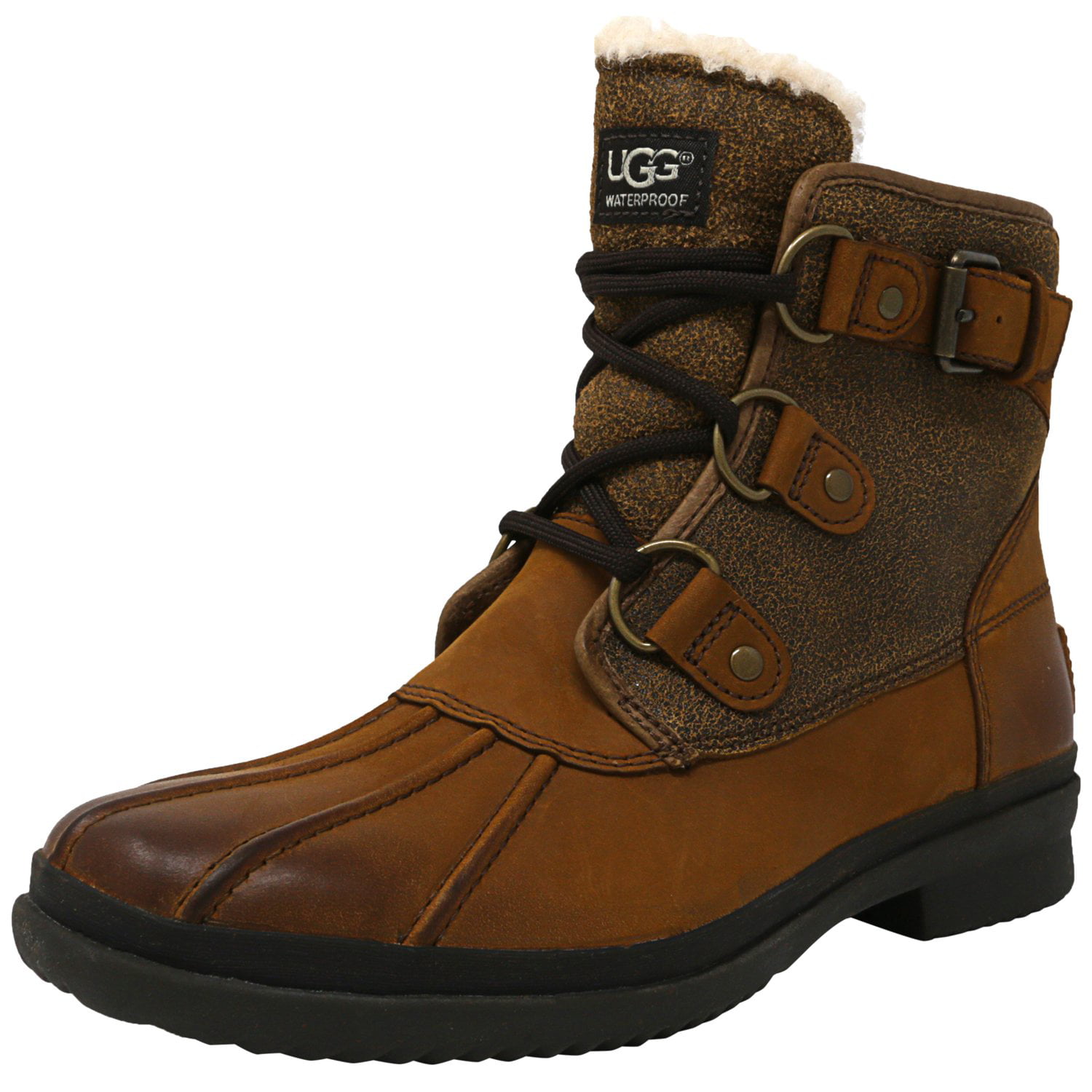 Ugg Women's Cecile Chestnut High-Top Leather Boot - 9M - Walmart.com