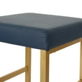 thumbnail image 4 of OSP Home Furnishings 30" Gold Backless Stool in Blue, 4 of 4