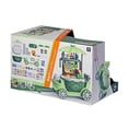 thumbnail image 2 of Juego de supermercado para niños, 50 juguetes de simulación de carrito de tienda, 4 en 1 con ruedas para niños pequeños, juguete portátil con caja registradora, 2 of 2