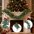 thumbnail image 5 of Fir Green 180cm Festive Wreath Easy To Hang Decoration For Chandeliers Walls Fireplaces Stairs Doors And Living Room, 5 of 6
