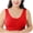 Red, variant on Ruimatai Women's Seamless Yoga Bra Sexy Sports Bra Push Up Wireless Comfortable Workout Bralette for Fitness Running