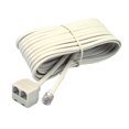 thumbnail image 1 of Softalk 04130 Accesorio Para Teléfono Fijo Con Conector Dúplex Con Cable, Color Almendra, De 25 Pies, 1 of 1